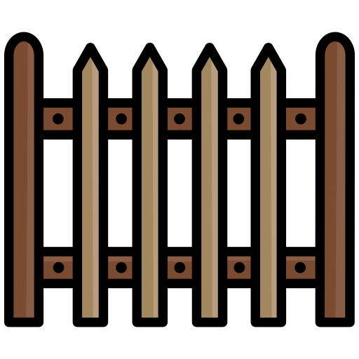 Fence, helloween, palisade, picket fence icon